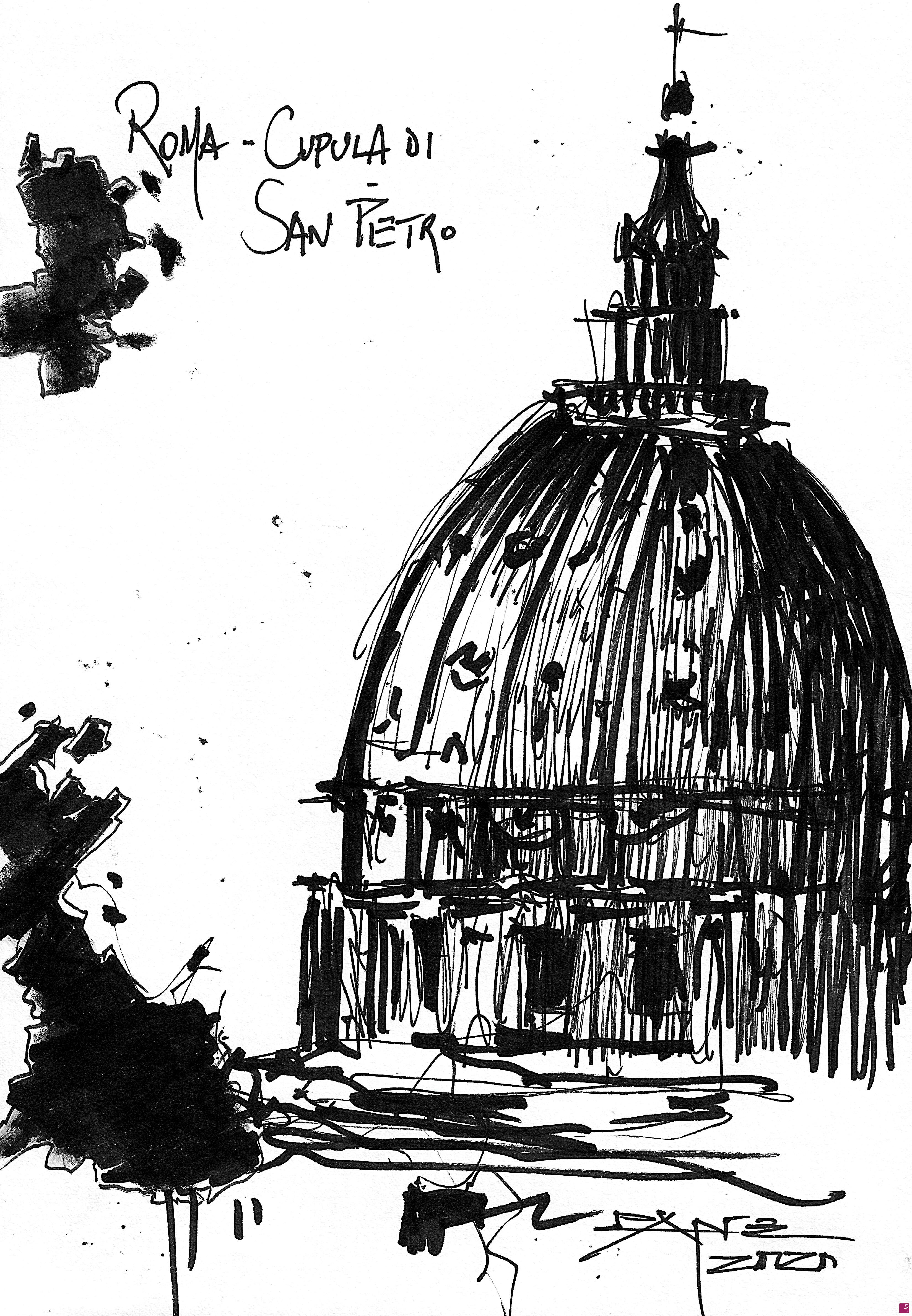 quadri in vendita online - Cupola di San Pietro