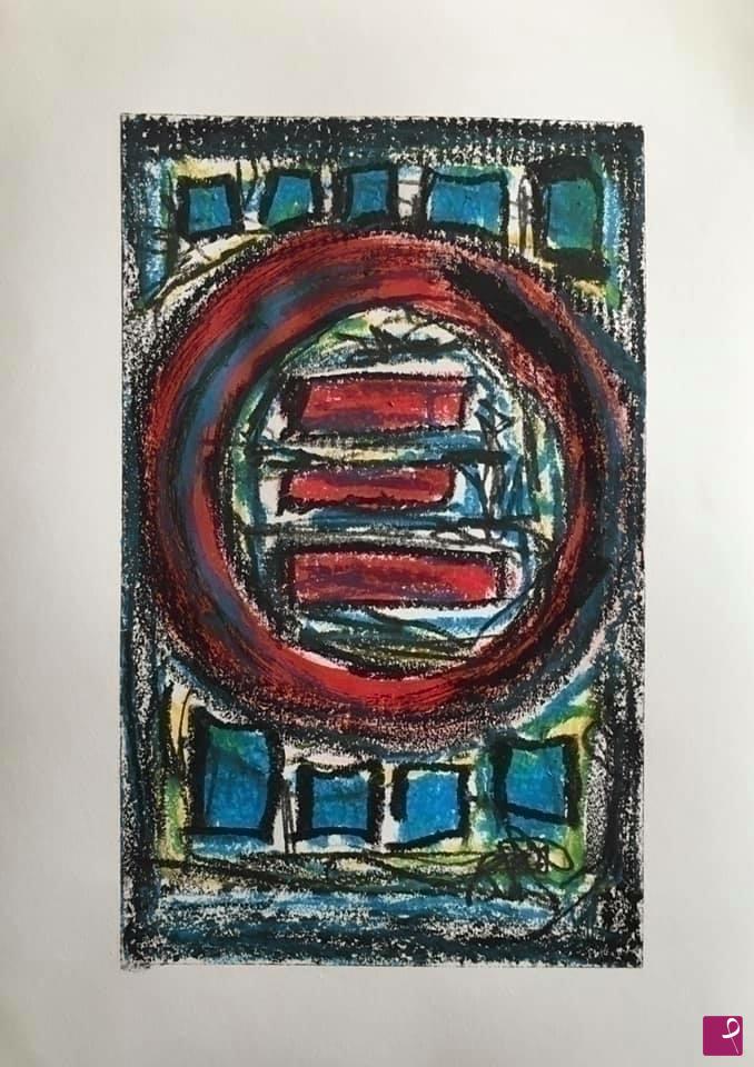 quadri in vendita online - “DàlPo 4 Emergency”- mixed media on paper A3 - DàlPo [Claudio Dal Pozzo] 2021