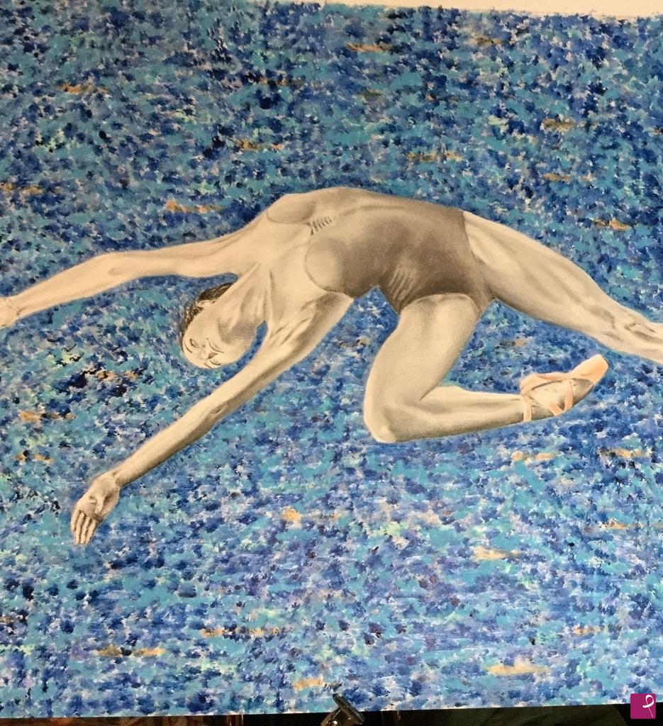 quadri in vendita online - Dance in the BLUE.