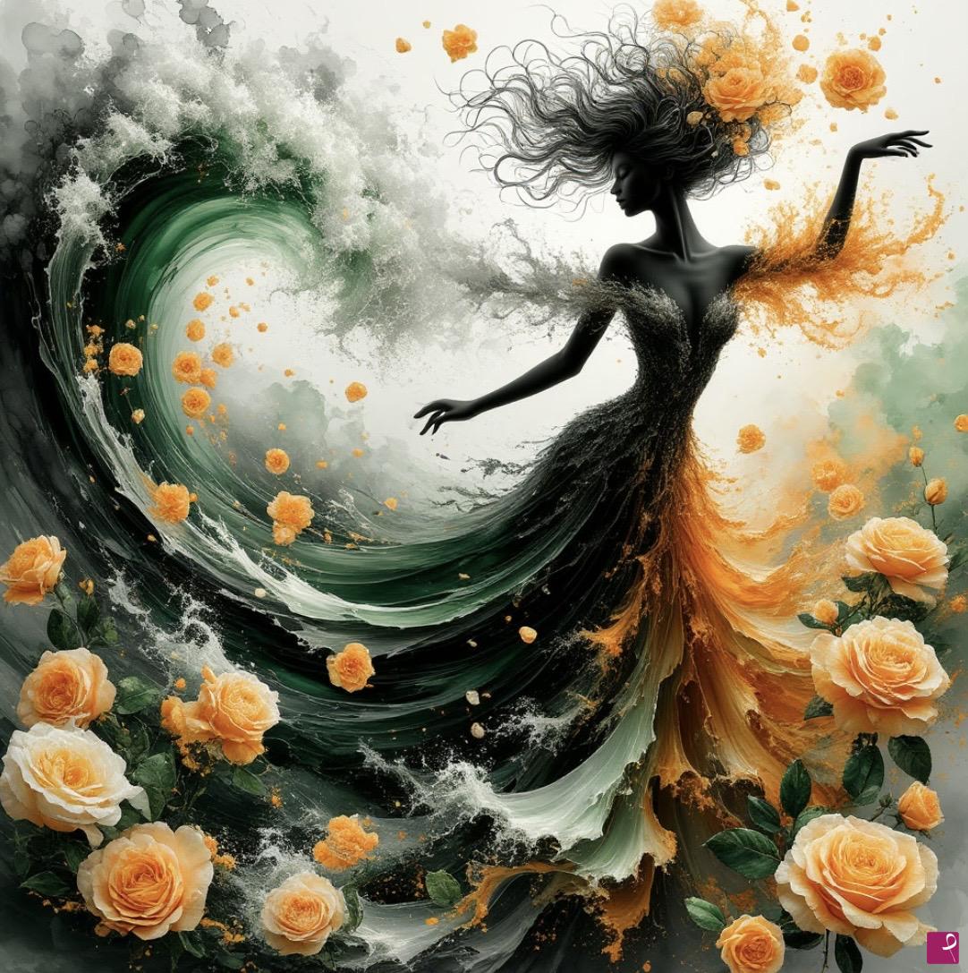 quadri in vendita online - Dance of flowers
