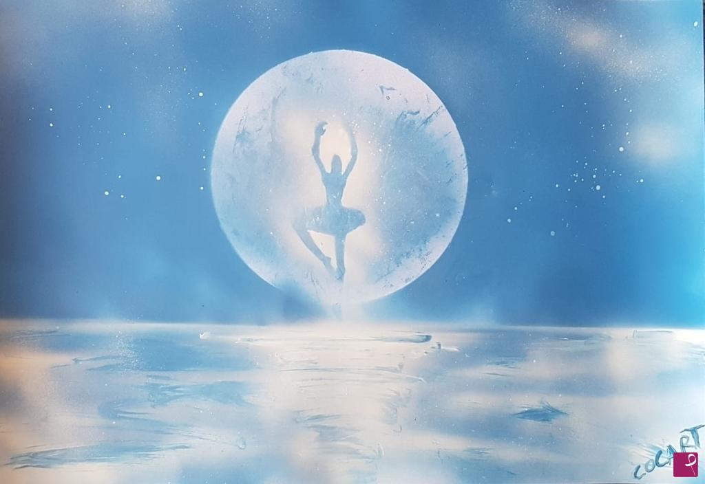quadri in vendita online - Dance on the moon 