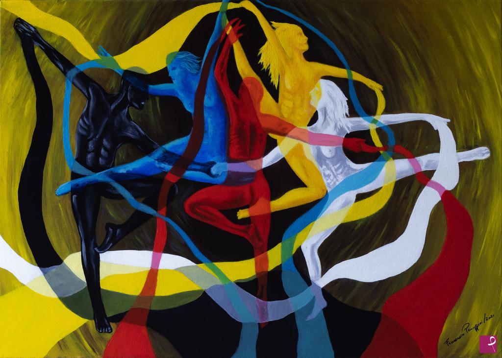 quadri in vendita online - Dancing Colors