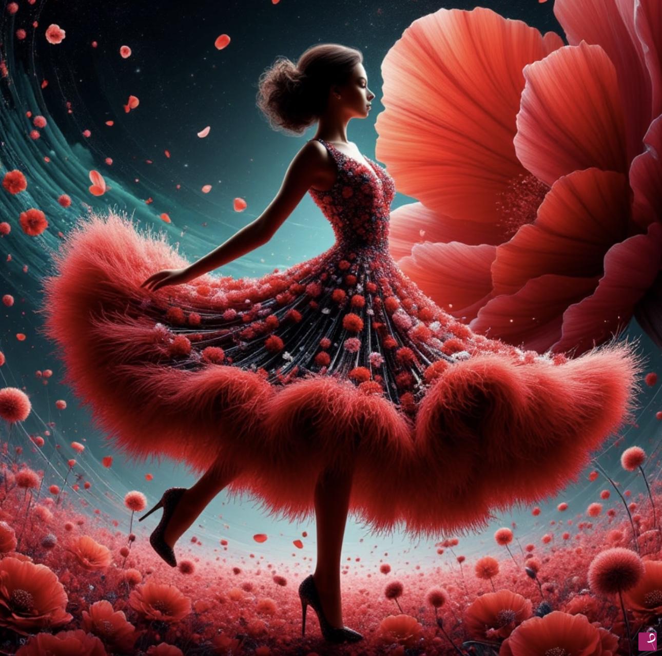 quadri in vendita online - Dancing lady2