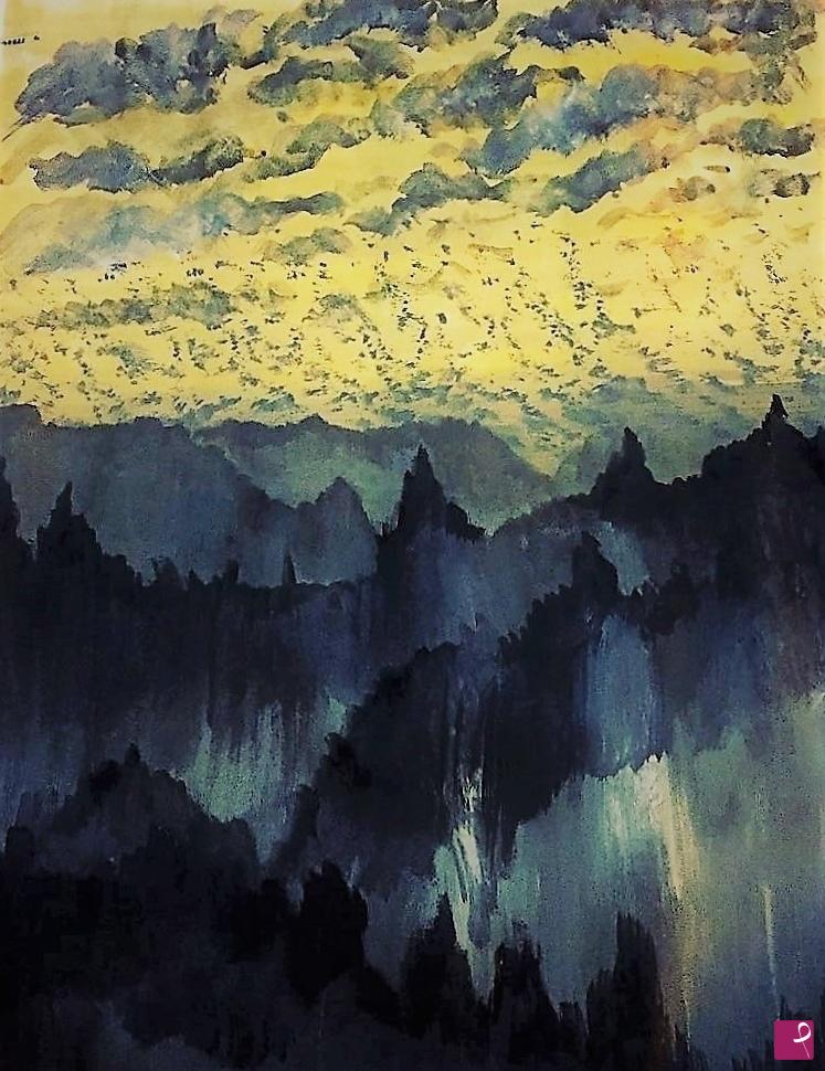 quadri in vendita online - Dark Forest  German