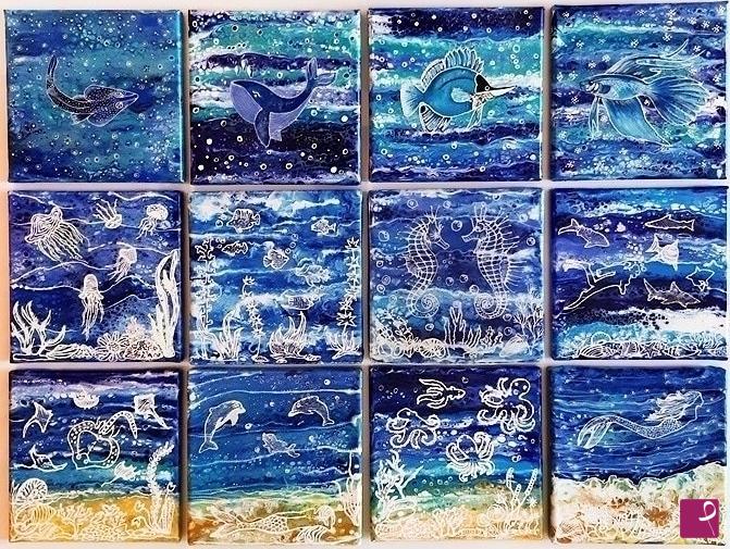 quadri in vendita online - DEEP BLU Panel  