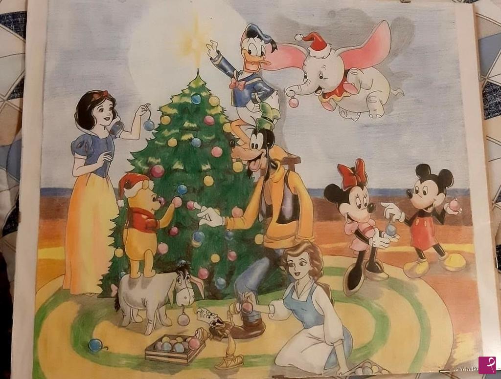 quadri in vendita online - Disney natalizio 