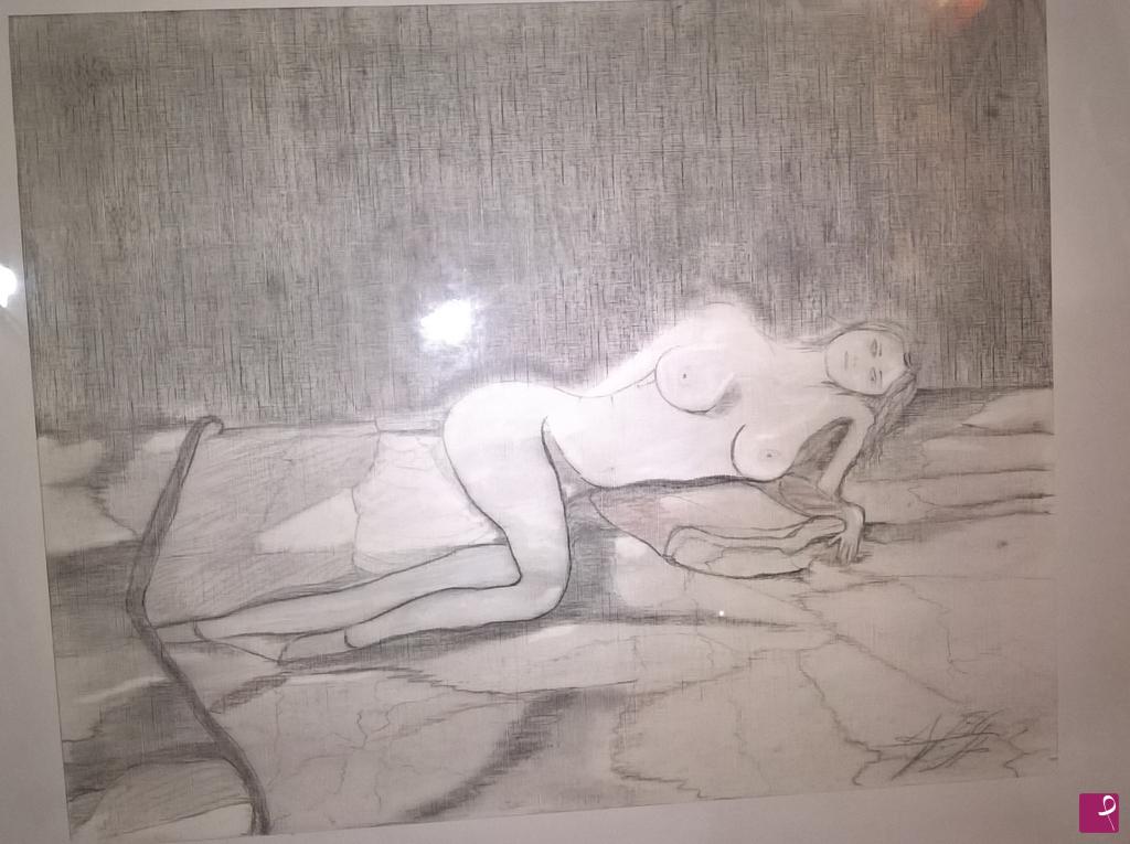 quadri in vendita online - donna nel letto