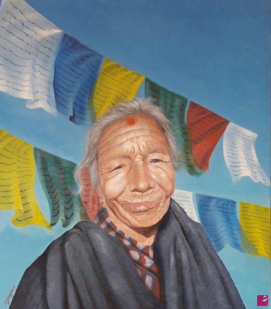 quadri in vendita online - Donna Nepalese