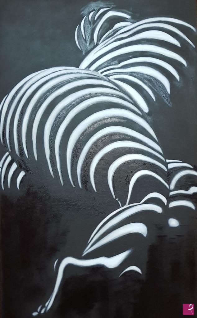 quadri in vendita online - donna zebra