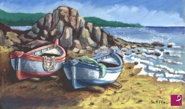 quadri in vendita online - Dopo la pesca