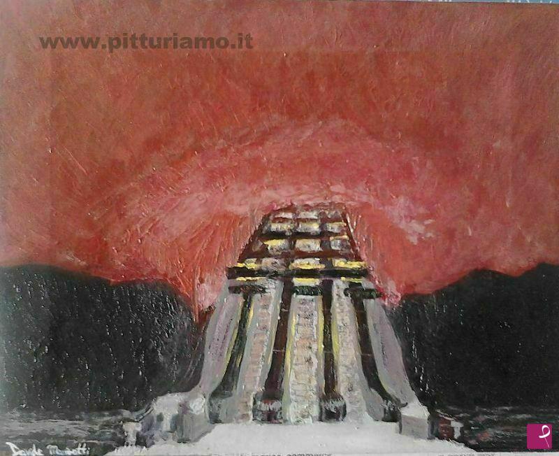 quadri in vendita online - Down to hell (Stockholm Metro)