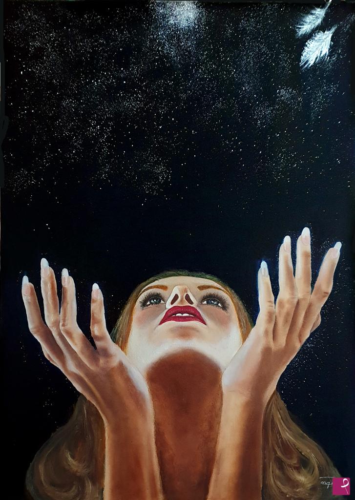 quadri in vendita online - "E quindi uscimmo a riveder le stelle" (Dante Alighieri - Verso 139 del canto XXXIV dell’Inferno)