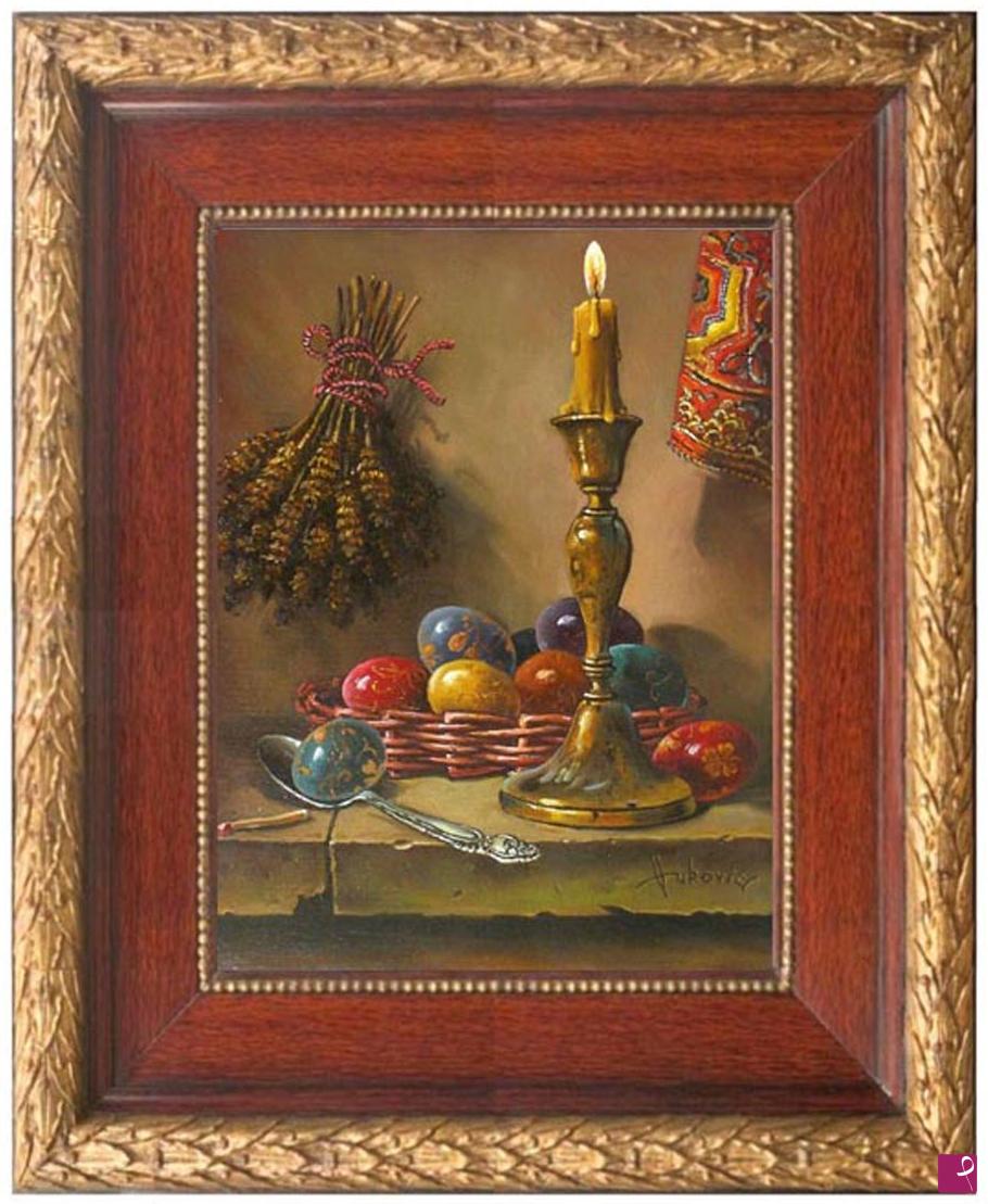 quadri in vendita online - Easter - decorating eggs