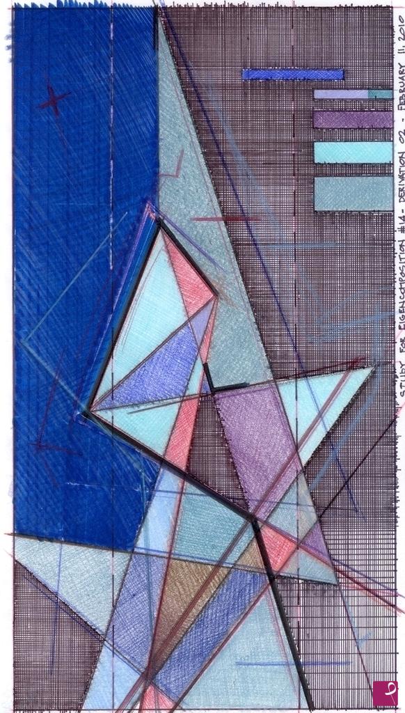quadri in vendita online - eigencomposition 14 - derivation 02 - sketch 01