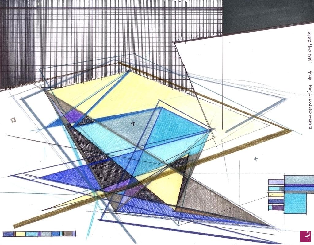 quadri in vendita online - eigencomposition 14 - sketch 02