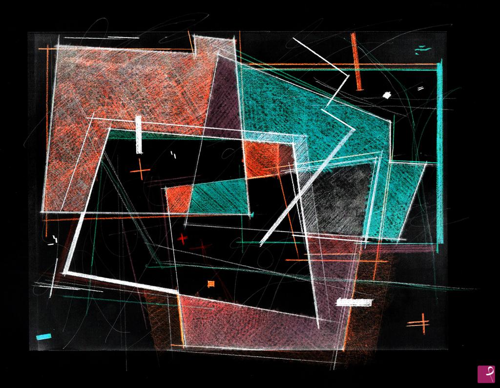 quadri in vendita online - eigencomposition study 02 - negative