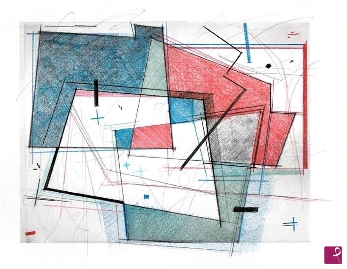quadri in vendita online - eigencomposition study 02 - sketch