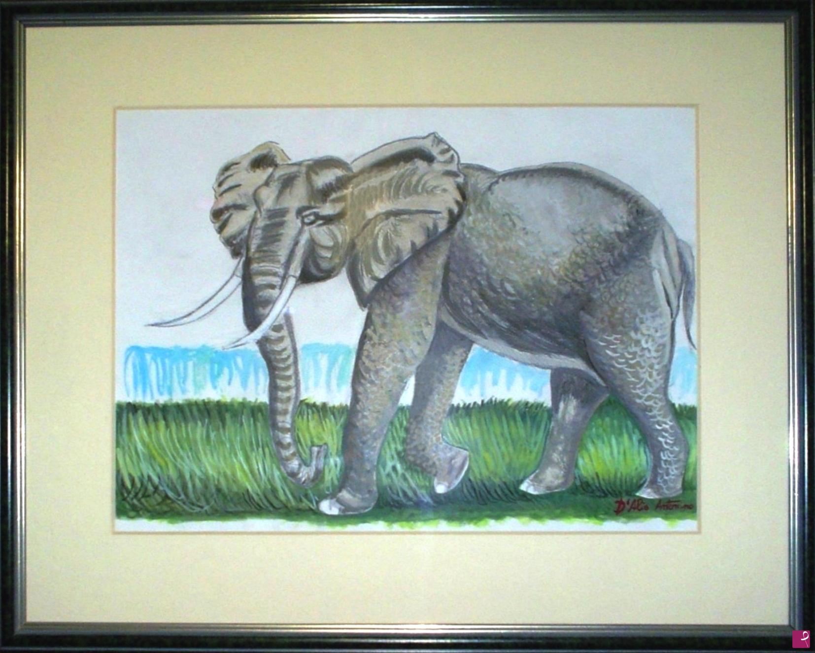 quadri in vendita online - Elefante