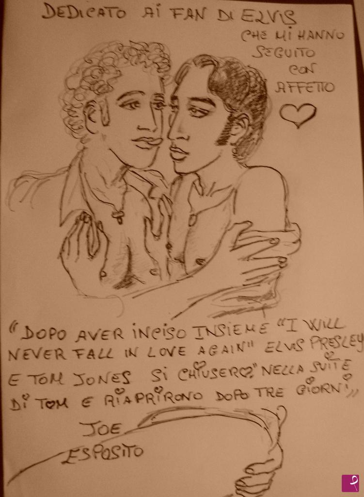 quadri in vendita online - Elvis Presley and Tom Jones FOREVER