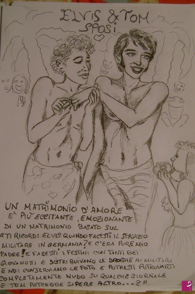 quadri in vendita online - Elvis PRESLEY and Tom Jones SPOSI