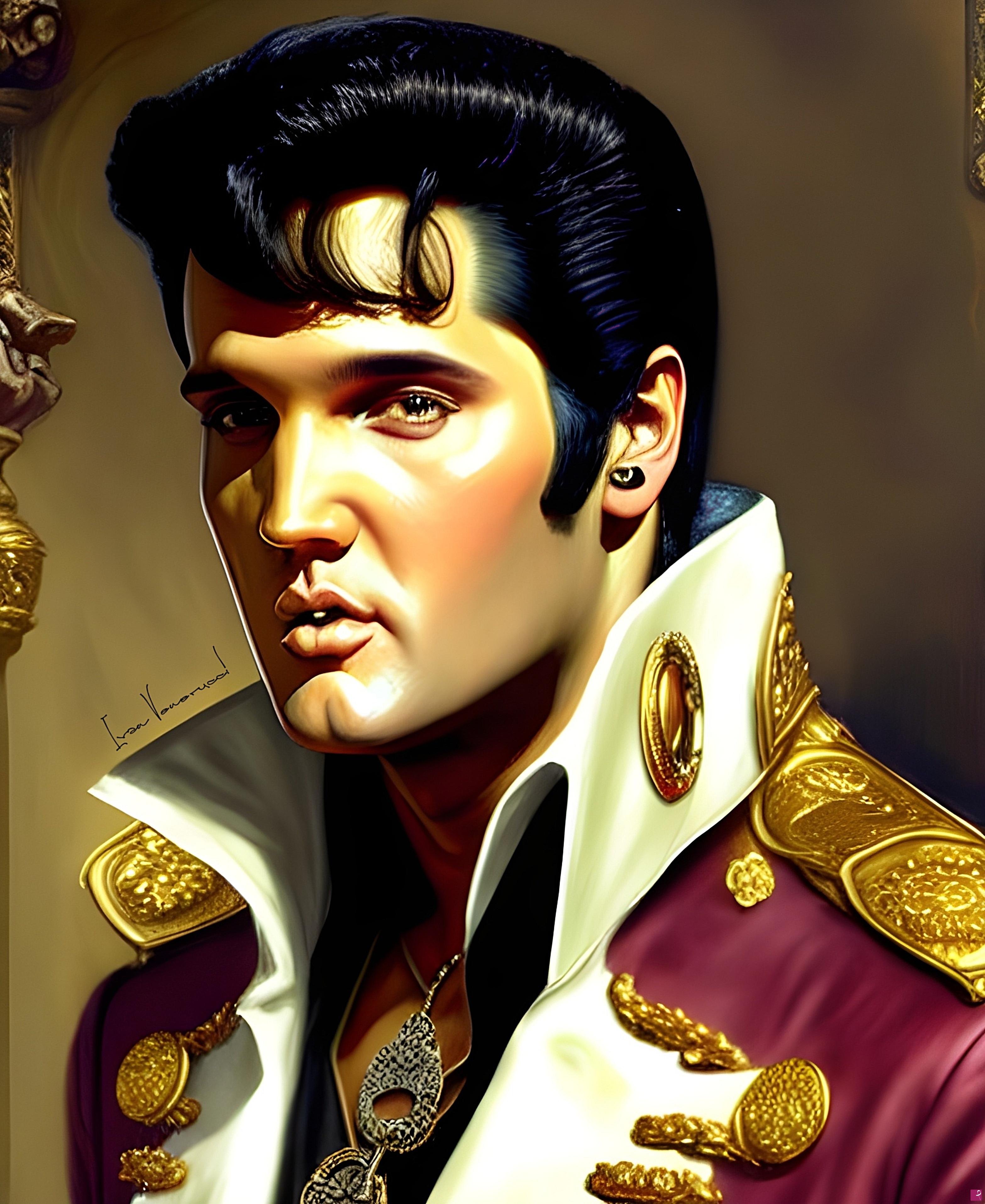quadri in vendita online - Elvis Presley the king