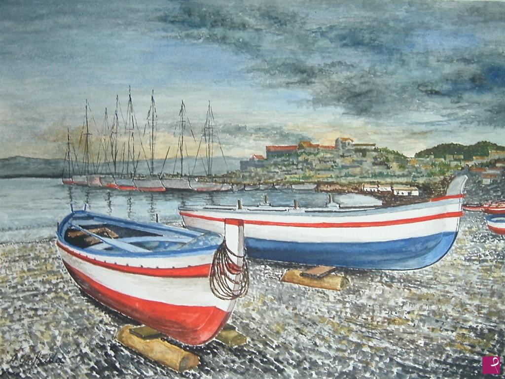 quadri in vendita online - Eolie ..... le rive sassose