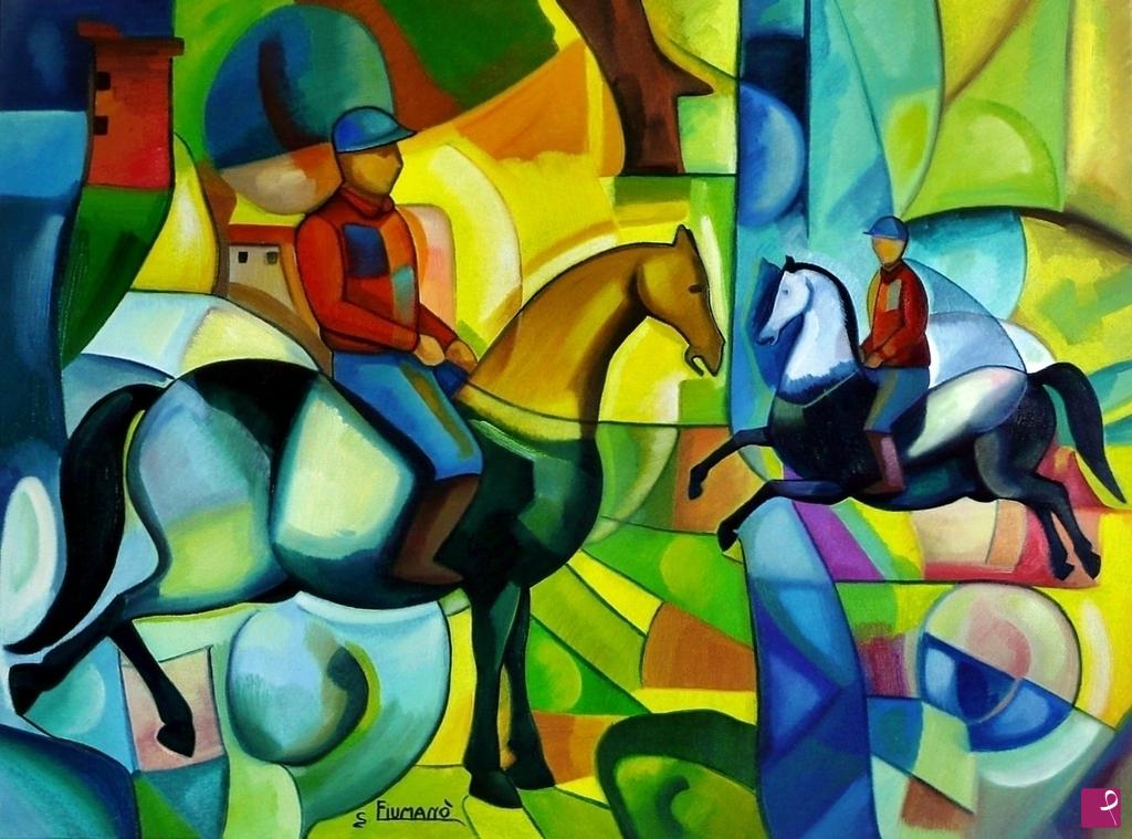 quadri in vendita online - Equestre