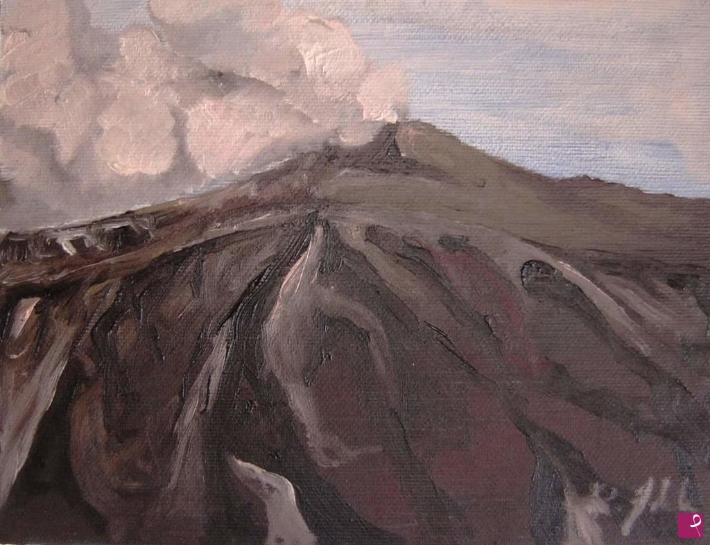 quadri in vendita online - Eruzione dell'Etna
