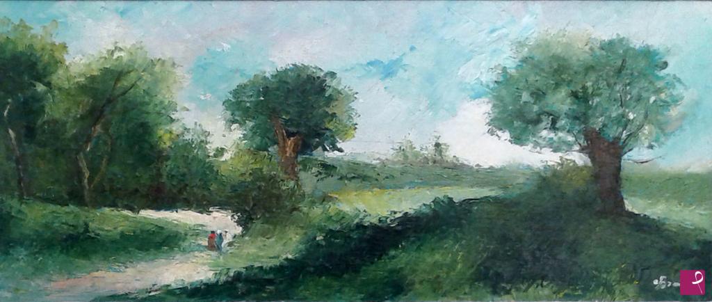 quadri in vendita online - estate nel bosco