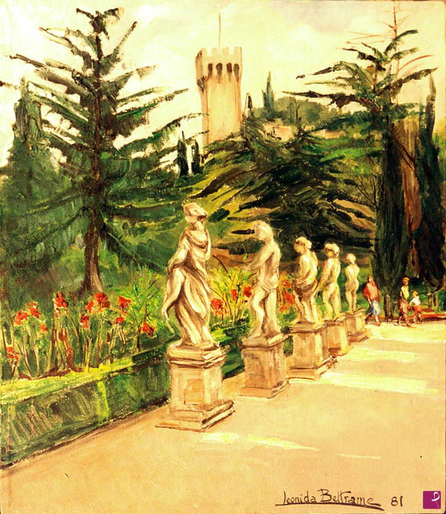 quadri in vendita online - ESTE: IL CASTELLO DAI GIARDINI