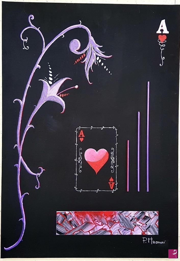 quadri in vendita online - ethnic playing card