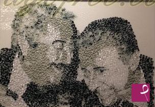quadri in vendita online - Falcone e Borsellino - Mosaico in vetro di Murano