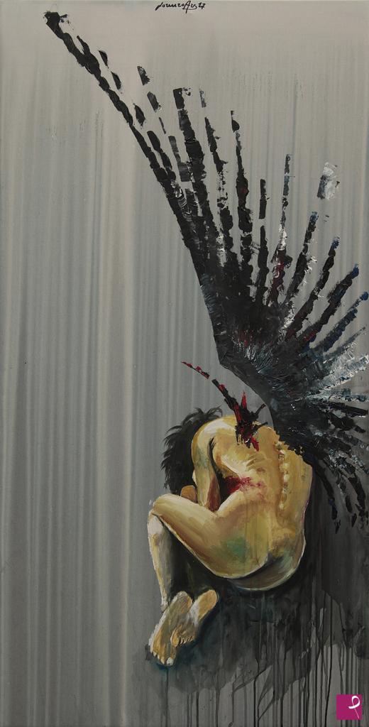 quadri in vendita online - FALLEN ANGEL - DARK BLOOD