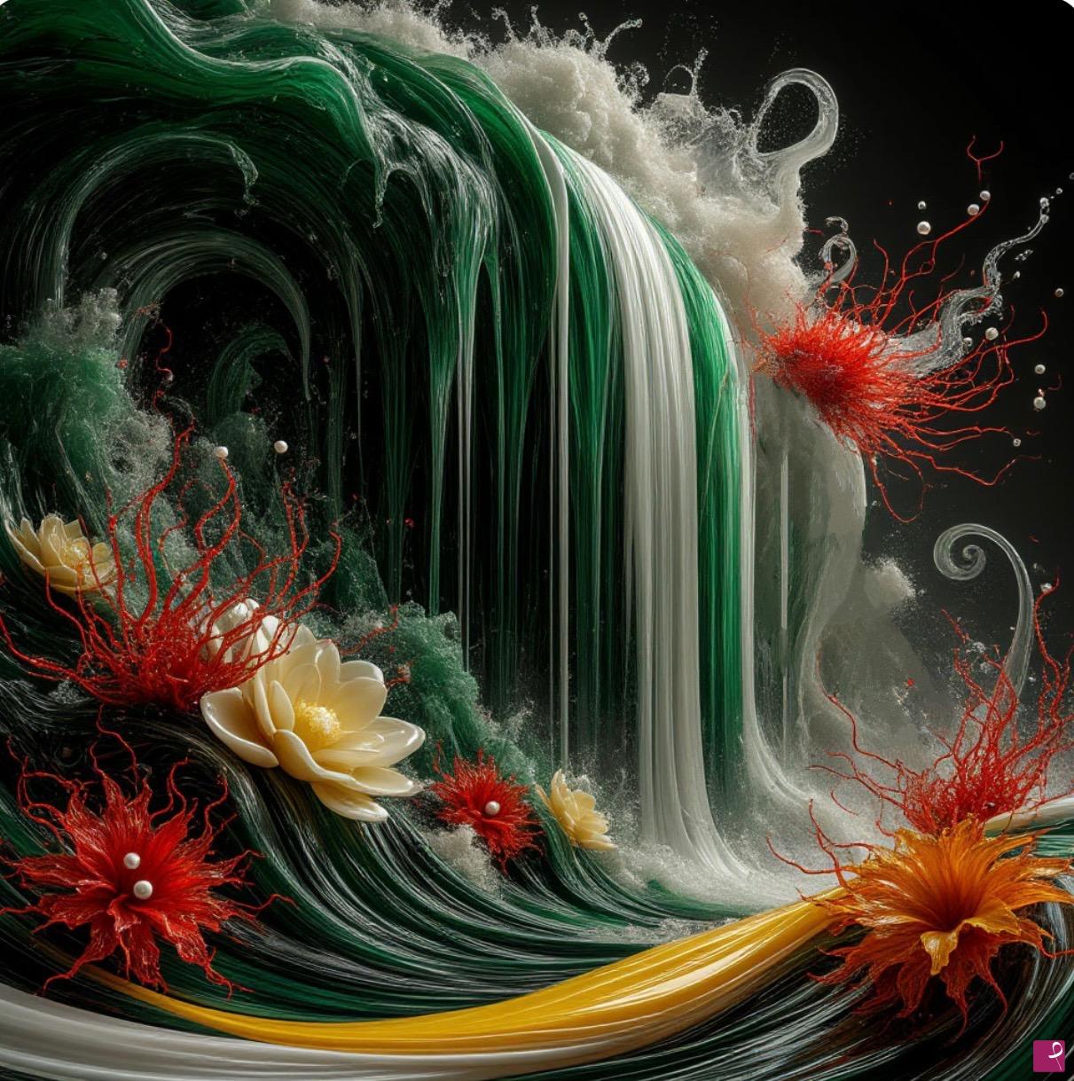 quadri in vendita online - Falling water