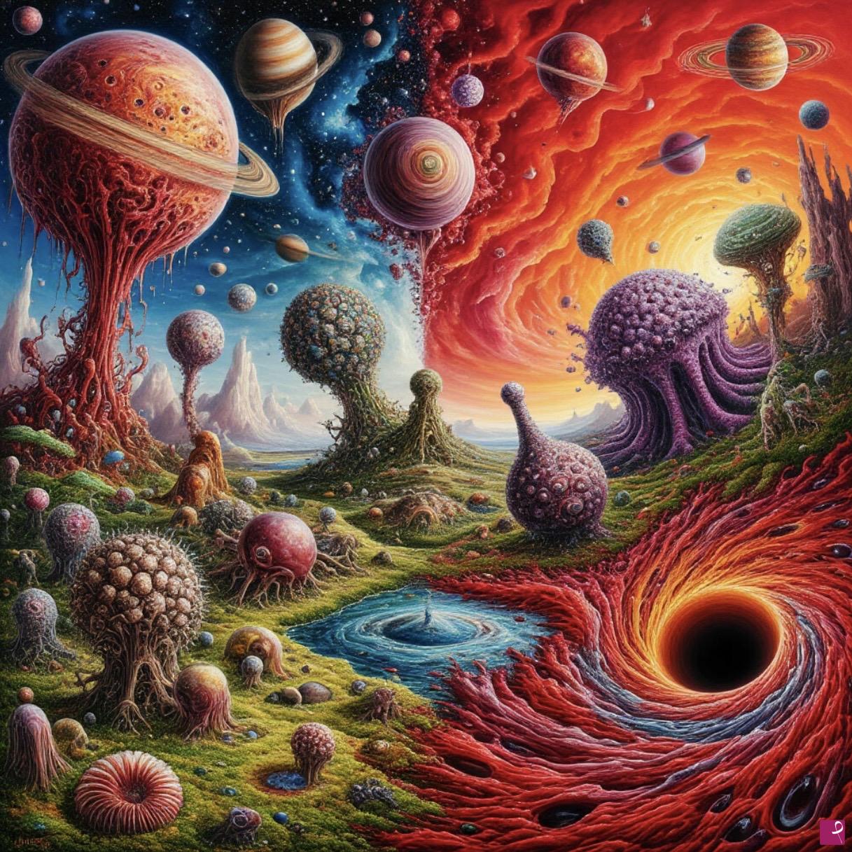 quadri in vendita online - Fantastic planet 