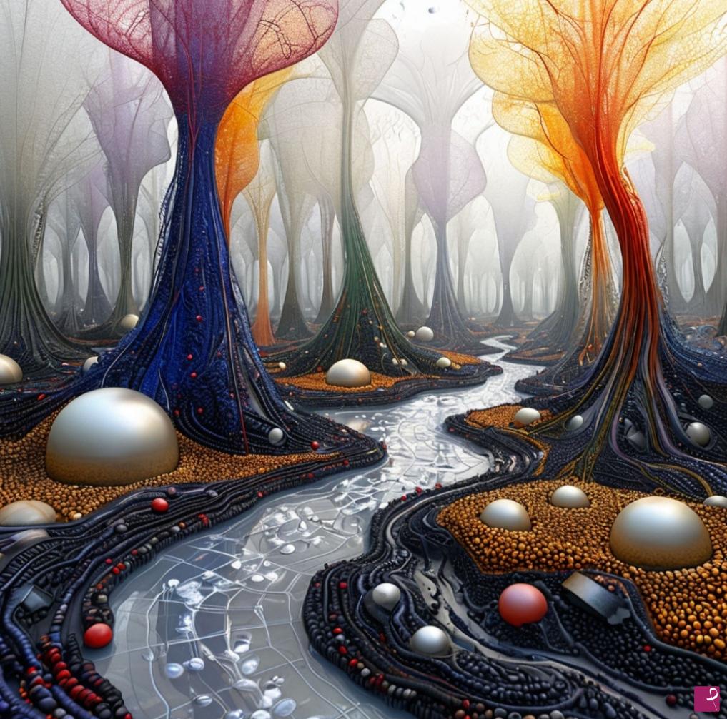 quadri in vendita online - Fantastic river 