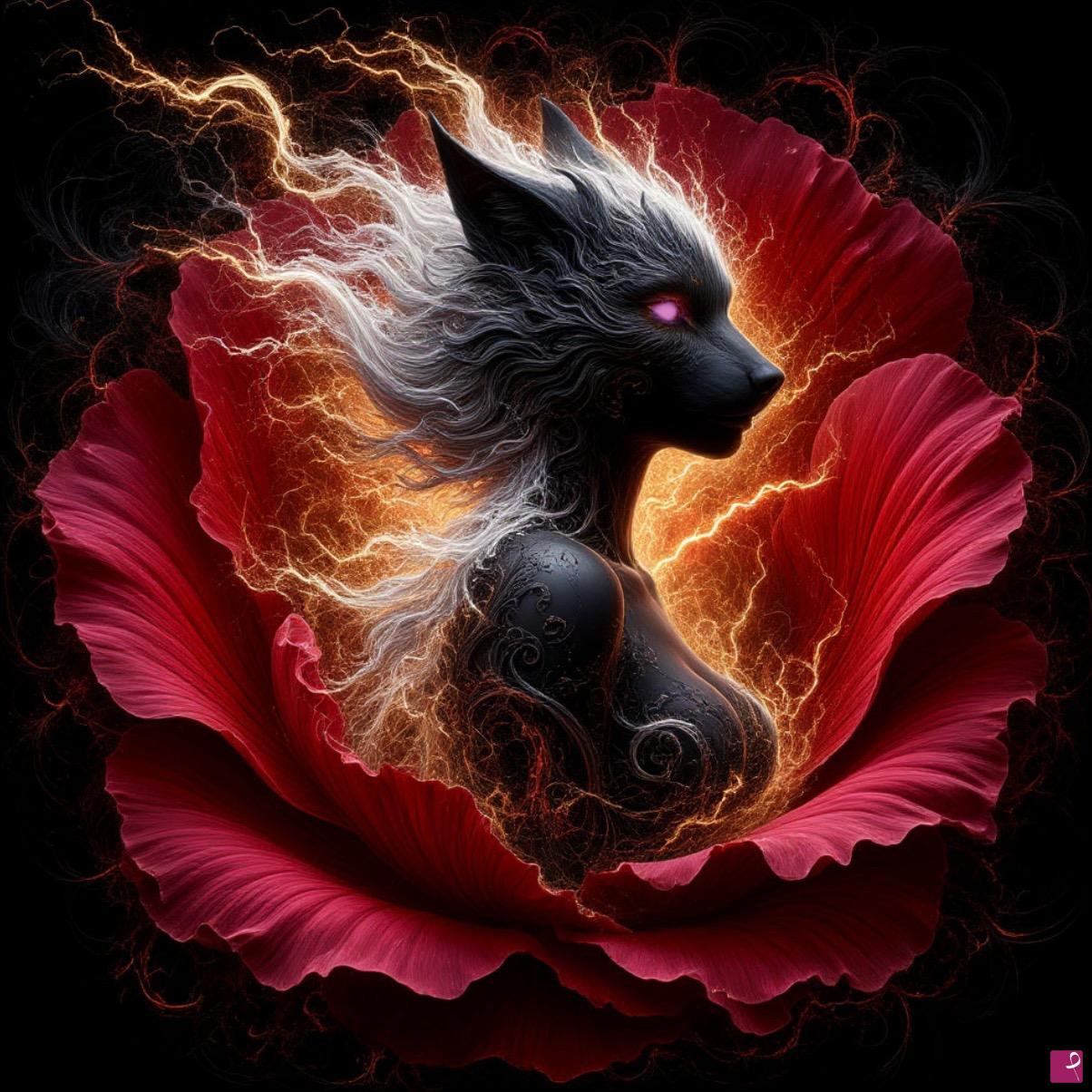 quadri in vendita online - Fantastic wolf 