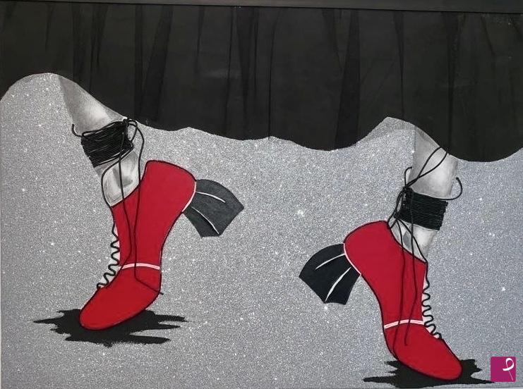 quadri in vendita online - FASHION RED SHOES 