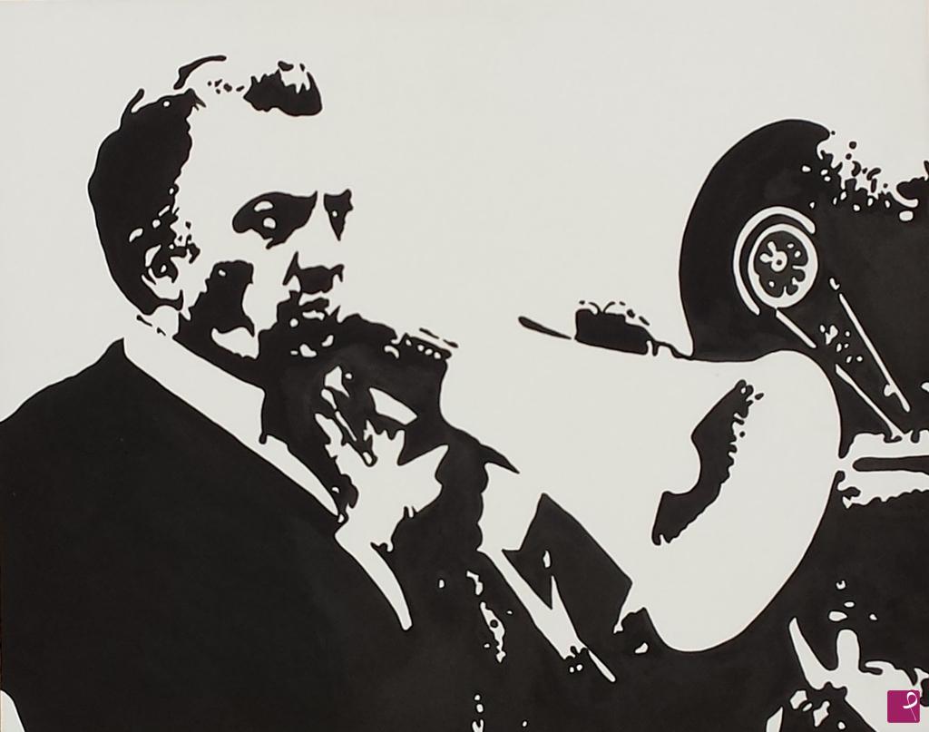 quadri in vendita online - FEDERICO FELLINI -STYLE POP ART