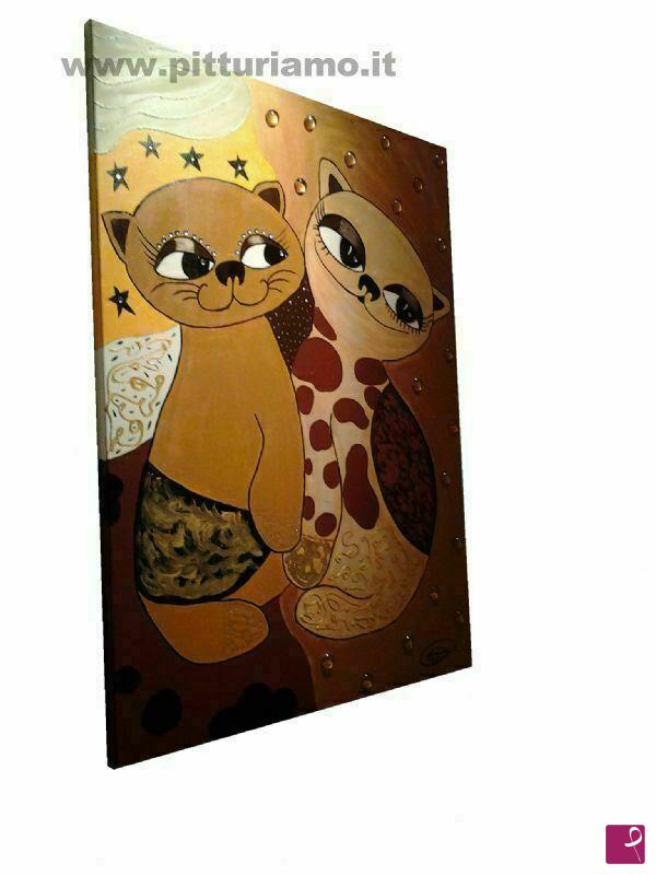 quadri in vendita online - Feline Love
