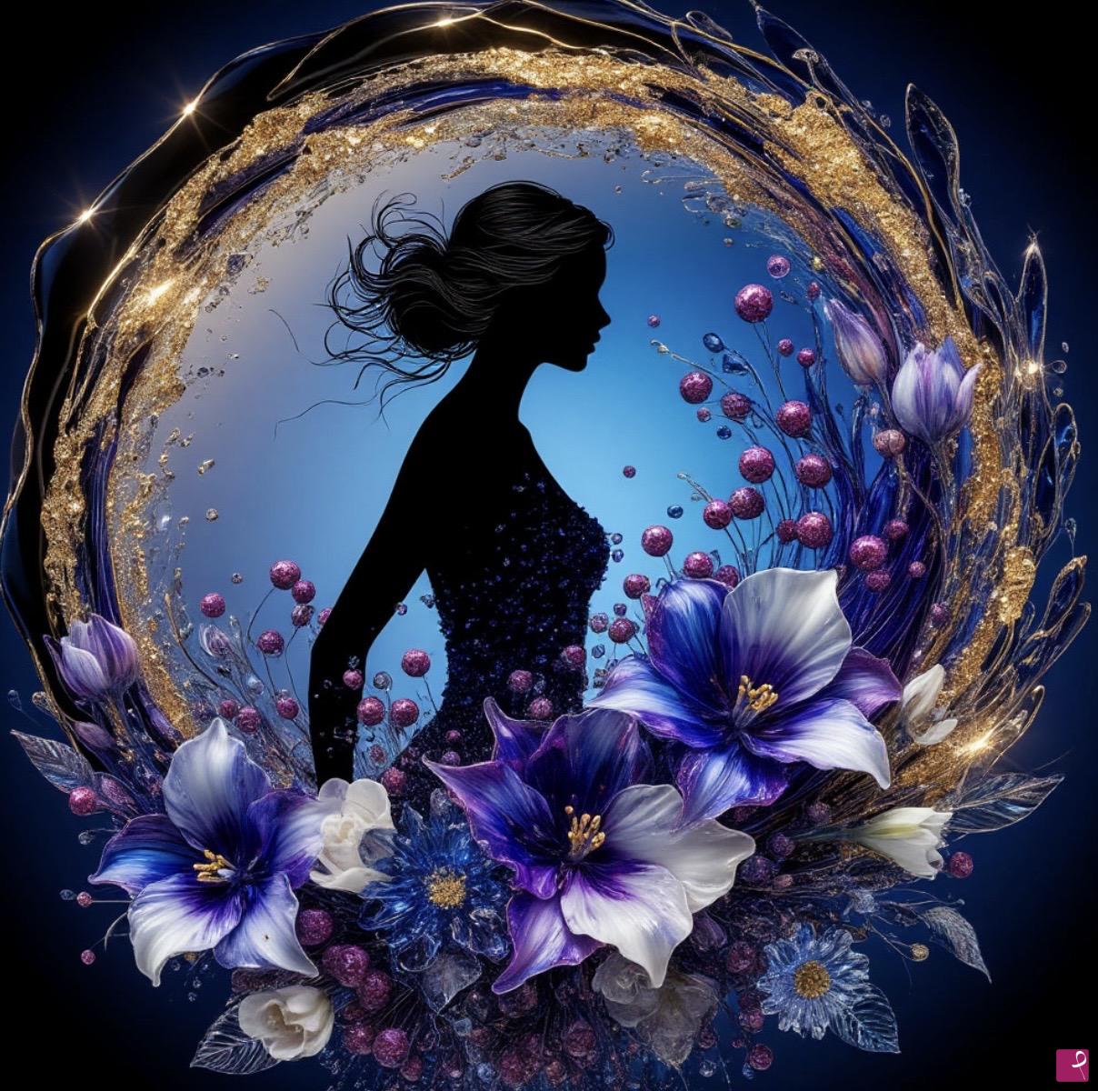 quadri in vendita online - Female silhouette