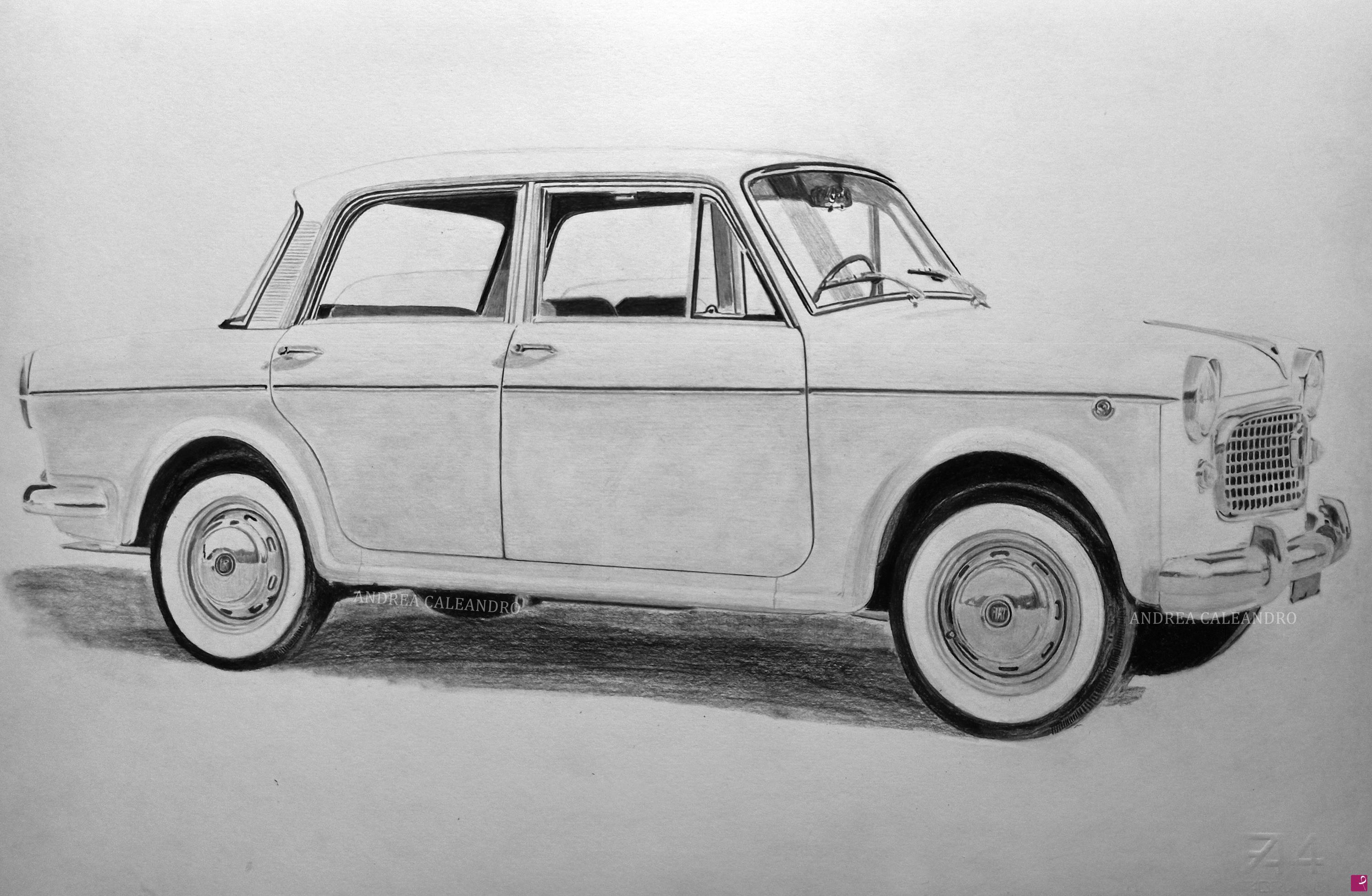 quadri in vendita online - Fiat 1100 Special '62
