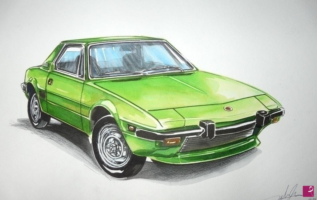 quadri in vendita online - FIAT X1/9 Bertone - 1973