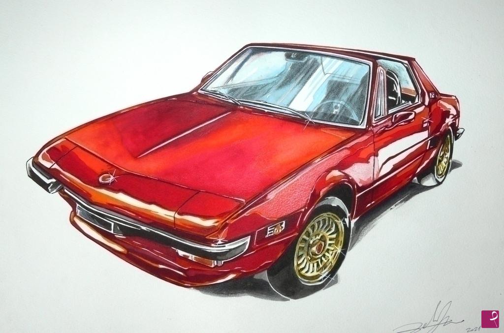 quadri in vendita online - FIAT X1/9 Bertone - 1976