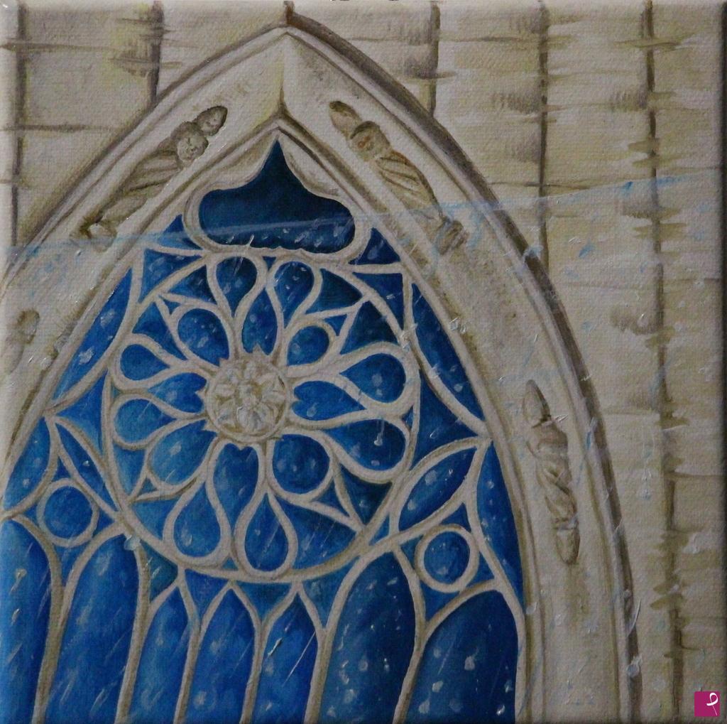 quadri in vendita online - Finestra gotica a Milano
