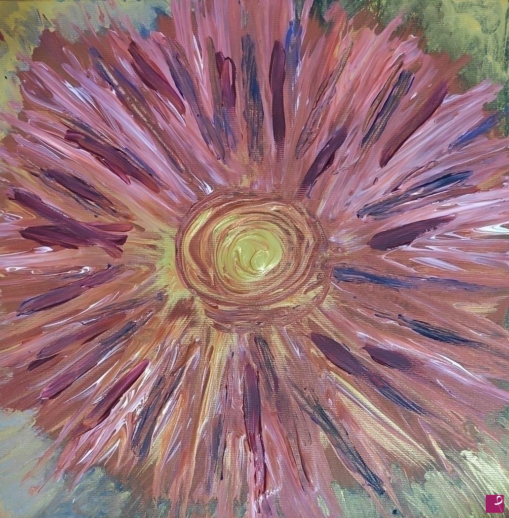 quadri in vendita online - Fiore rosa