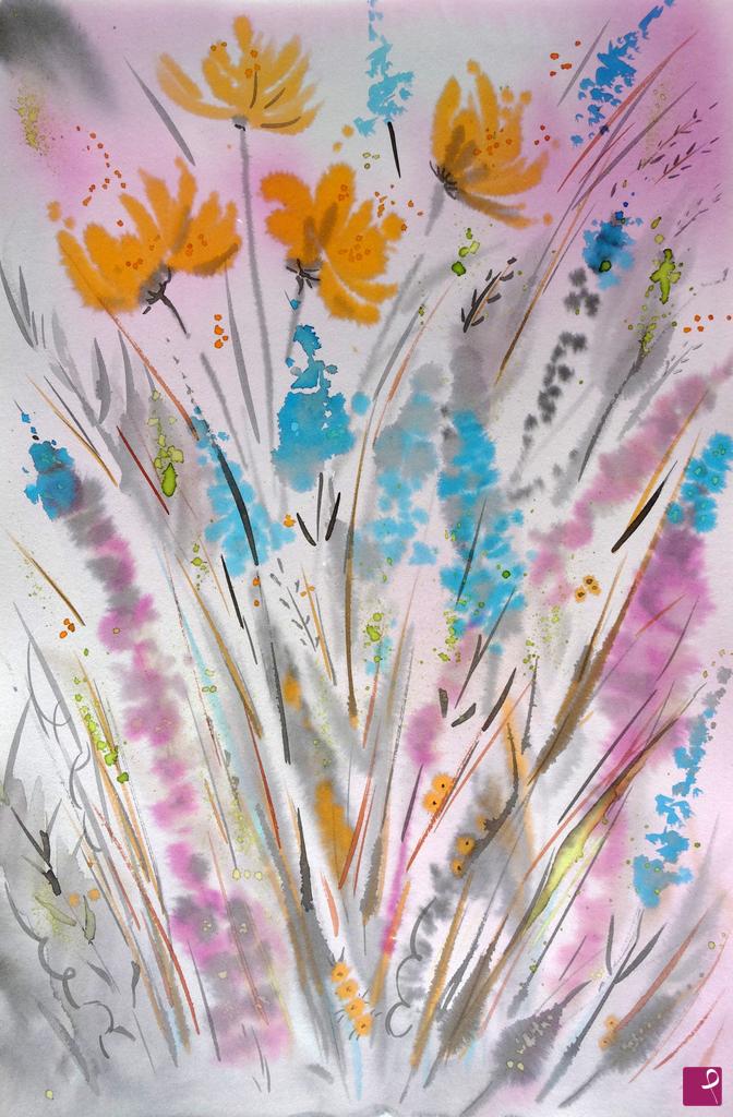 quadri in vendita online - Fiori di campo
