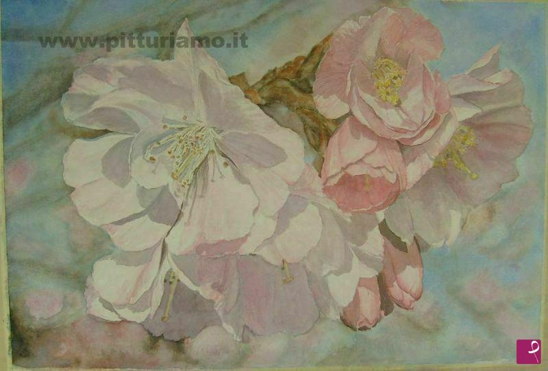 quadri in vendita online - Fiori di melo