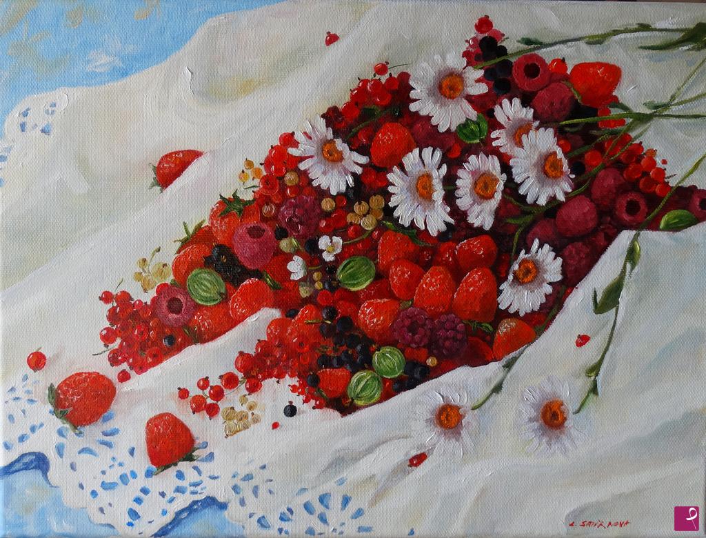 quadri in vendita online - Fiori e frutta