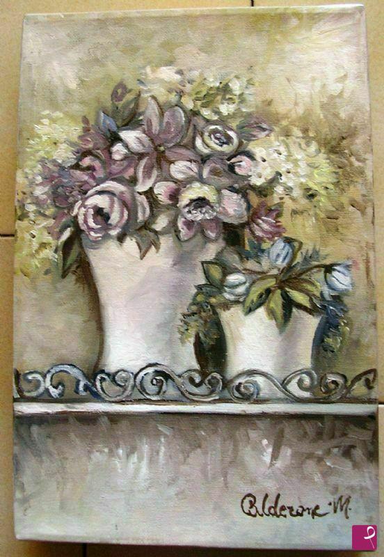 quadri in vendita online - fiori shabby chic
